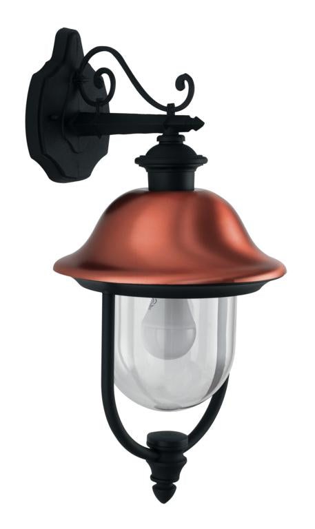 Applique per esterno IP44 in alluminio rame diffusore policarbonato rivolta in basso lampada 1XE27 non inclusa VENEZIA Applique per esterno IP44 in alluminio rame diffusore policarbonato rivolta in basso lampada 1XE27 non inclusa VENEZIA